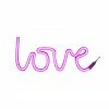 A Little Lovely Company Applique murale LED Love, larg. 38 x haut. 16 cm -Enfants & bébé Soldes 2022 Applique murale LED Love