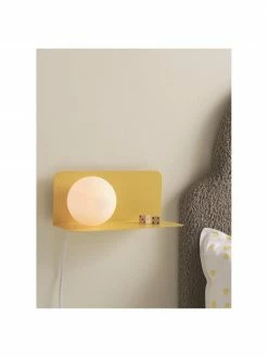 Applique murale jaune Walliee, prof. 15 x haut. 13 cm -Enfants & bébé Soldes 2022 Applique murale jaune Walliee 4