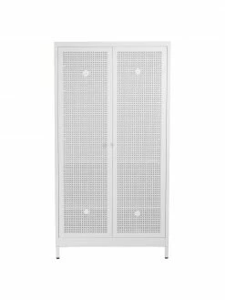 Armoire 2 portes bois blanc Hilla, larg. 85 x haut. 162 cm -Enfants & bébé Soldes 2022 Armoire 2 portes bois blanc Hilla 3
