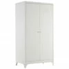 Armoire blanche en métal à 2 portes Bologna, larg. 85 x haut. 160 cm