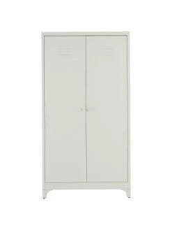 Armoire blanche en métal à 2 portes Bologna, larg. 85 x haut. 160 cm -Enfants & bébé Soldes 2022 Armoire blanche en metal a 2 portes Bologna 3