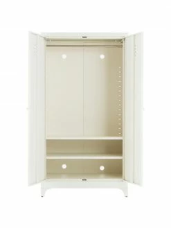 Armoire blanche en métal à 2 portes Bologna, larg. 85 x haut. 160 cm -Enfants & bébé Soldes 2022 Armoire blanche en metal a 2 portes Bologna 5
