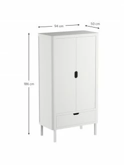 Sebra Armoire en bois avec 2 portes tournantes Classic, larg. 94 x haut. 186 cmSeulement 1 produit disponible -Enfants & bébé Soldes 2022 Armoire en bois avec 2 portes tournantes Classic 2
