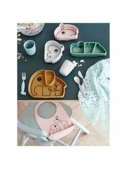 Assiette bébé Stick & Stay Croco, larg. 21 cm x haut. 3 cm -Enfants & bébé Soldes 2022 Assiette bebe Stick and Stay Croco 5