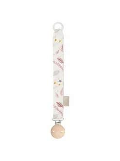 Cam Cam Copenhagen Attache tétine en coton bio Pressed Leaves, long. 20 cm