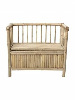 Bloomingville mini Banc avec rangement bambou Samin, larg. 82 x haut. 71 cm -Enfants & bébé Soldes 2022 Banc avec rangement bambou Samin 3