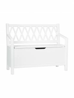 Cam Cam Copenhagen Banc en bois blanc avec rangement Harlequin, larg. 70 x haut. 58 cmSeulement 1 produit disponible