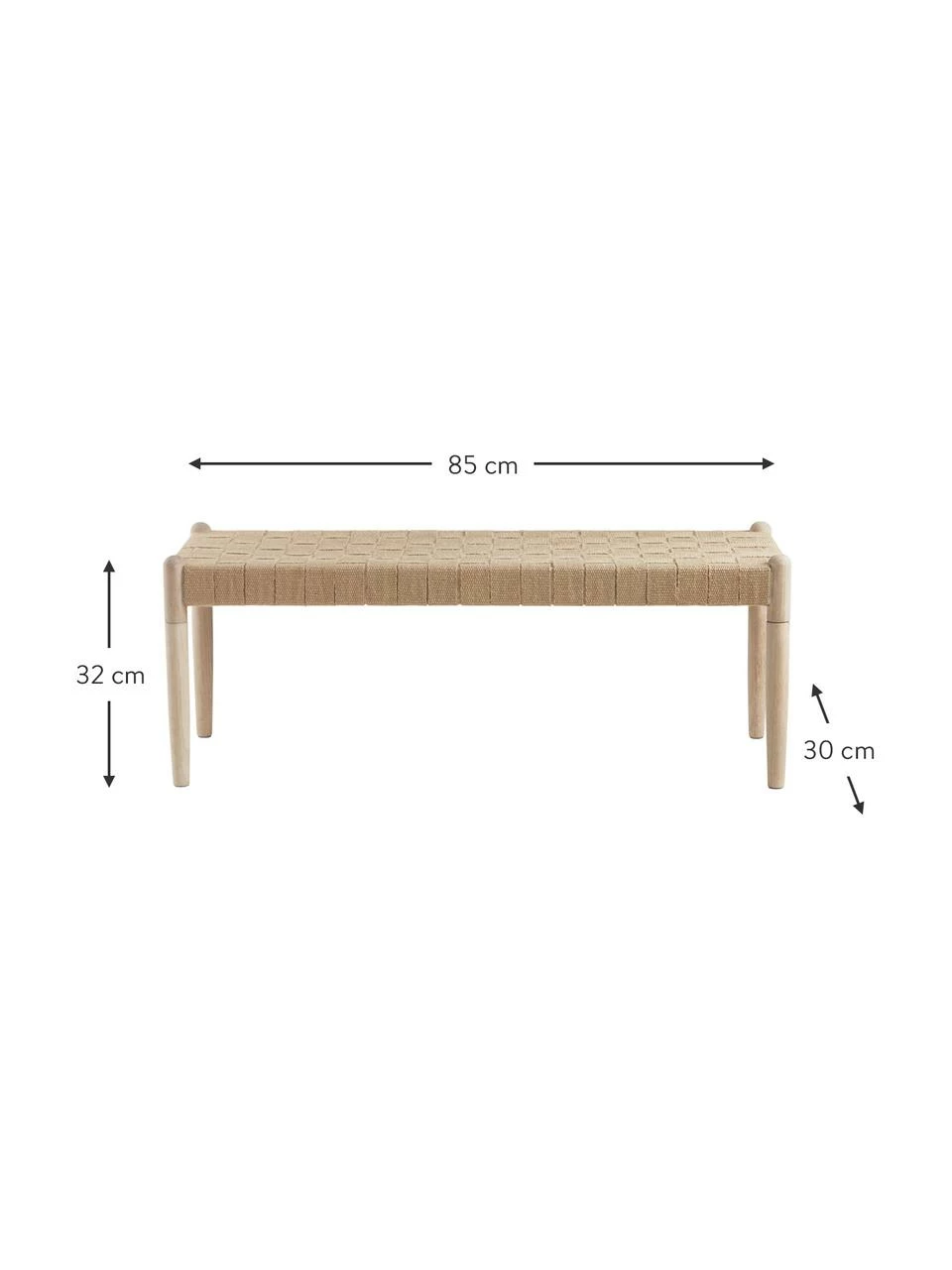 Banc en bois pour enfant Köpenhamn, larg. 85 x haut. 32 cm 5 Banc en bois pour enfant Köpenhamn, larg. 85 x haut. 32 cm – Image 3