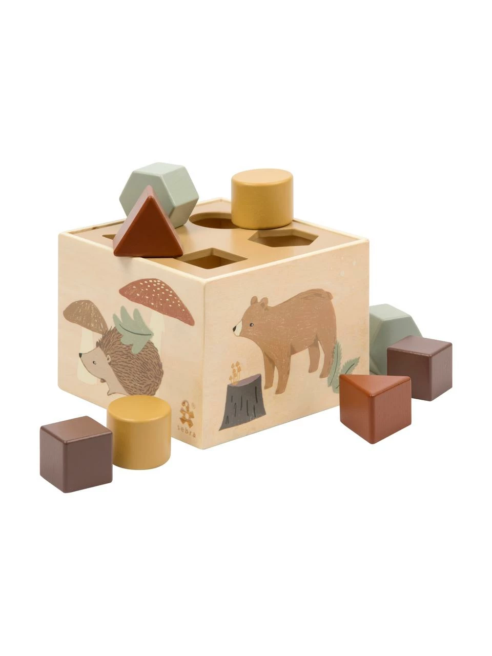 Sebra Boîte à formes géométriques en bois Nightfall, larg. 14 x haut. 10 cm 3 Sebra Boîte à formes géométriques en bois Nightfall, larg. 14 x haut. 10 cm