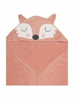 Södahl Cape de bain en coton bio Fox, larg. 80 x long. 80 cm -Enfants & bébé Soldes 2022 Cape de bain en coton bio Fox 2