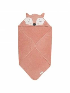 Södahl Cape de bain en coton bio Fox, larg. 80 x long. 80 cm