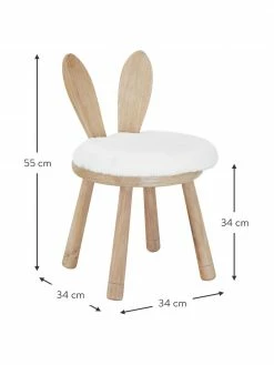 Chaise en bois avec coussin enfant Bunny, larg. 34 x haut. 55 cm -Enfants & bébé Soldes 2022 Chaise en bois avec coussin enfant Bunny 2
