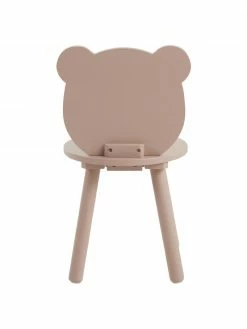 Chaise rose en bois pour enfant Beary, 2 pièces, larg. 30 x haut. 58 cmDisponibilité limitée -Enfants & bébé Soldes 2022 Chaise rose en bois pour enfant Beary 2 pieces 3
