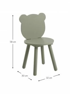 Chaise verte en bois pour enfant Beary, 2 pièces, larg. 30 x haut. 58 cm 10 Chaise verte en bois pour enfant Beary, 2 pièces, larg. 30 x haut. 58 cm -Enfants & bébé Soldes 2022 Chaise verte en bois pour enfant Beary 2 pieces 2