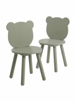Chaise verte en bois pour enfant Beary, 2 pièces, larg. 30 x haut. 58 cm 12 Chaise verte en bois pour enfant Beary, 2 pièces, larg. 30 x haut. 58 cm -Enfants & bébé Soldes 2022 Chaise verte en bois pour enfant Beary 2 pieces 4