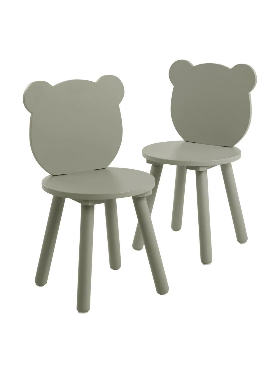 Chaise verte en bois pour enfant Beary, 2 pièces, larg. 30 x haut. 58 cm 7 Chaise verte en bois pour enfant Beary, 2 pièces, larg. 30 x haut. 58 cm – Image 5