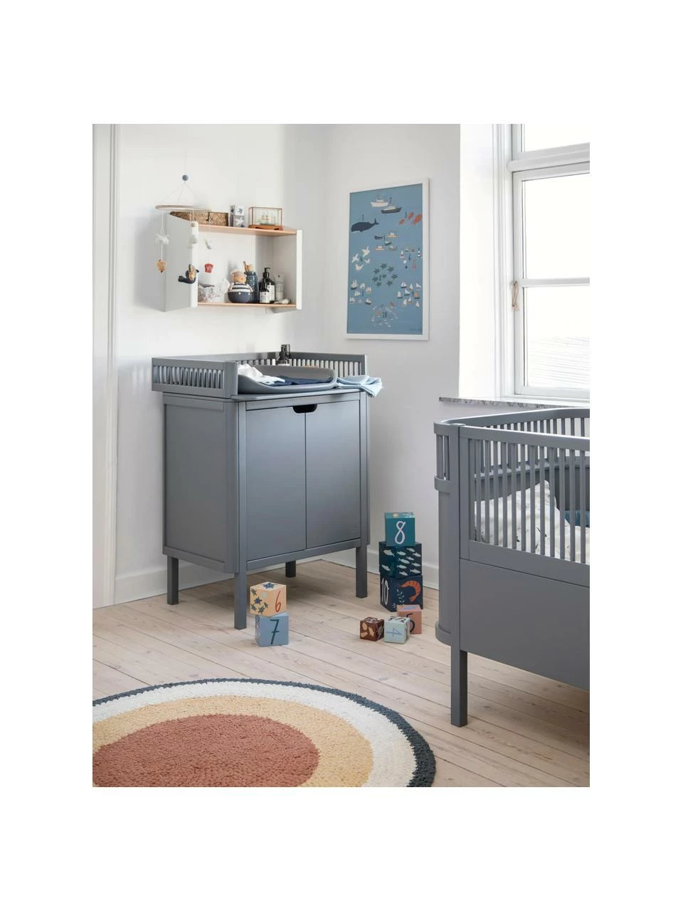 Sebra Commode à langer en bois Classic, larg. 75 x haut. 102 cm 4 Sebra Commode à langer en bois Classic, larg. 75 x haut. 102 cm – Image 2