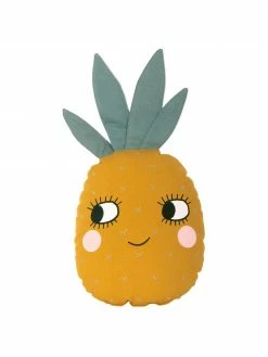 Roommate Coussin ananas coton Pineapple, larg. 30 x long. 56 cm