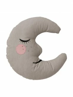 Roommate Coussin en coton bio Moon, larg. 36 x long. 42 cm