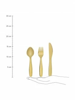 Bloomingville mini Couverts dorés pour enfant Kamila, 3 élém., larg. 4 x long. 17 cm -Enfants & bébé Soldes 2022 Couverts dores pour enfant Kamila 3 elem 2