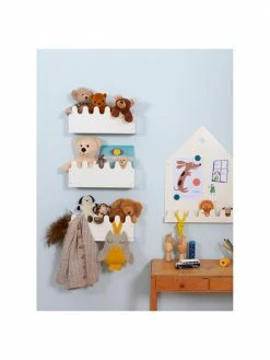 Roommate Étagère murale en métal blanc Sinus, larg. 39 x haut. 16 cm -Enfants & bébé Soldes 2022 Etagere murale en metal blanc Sinus 3