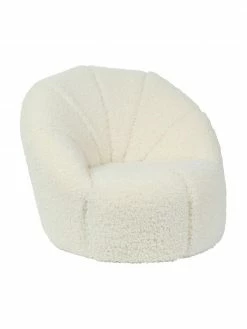 Fauteuil en peluche pour enfants Shaggy, Ø 54 x haut. 46 cmSeulement 1 produit disponible