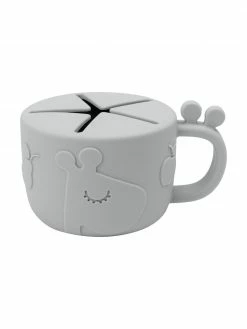 Gobelet à goûter gris Peekaboo, Ø 8 x haut. 7 cm