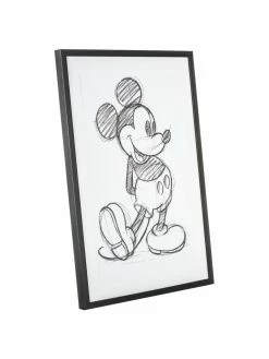 Impression numérique encadrée Mickey, larg. 50 x haut. 70 cm -Enfants & bébé Soldes 2022 Impression numerique encadree Mickey 2