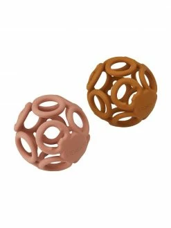 Jouet de dentition Jasmin, 2 élém., Ø 9 cm