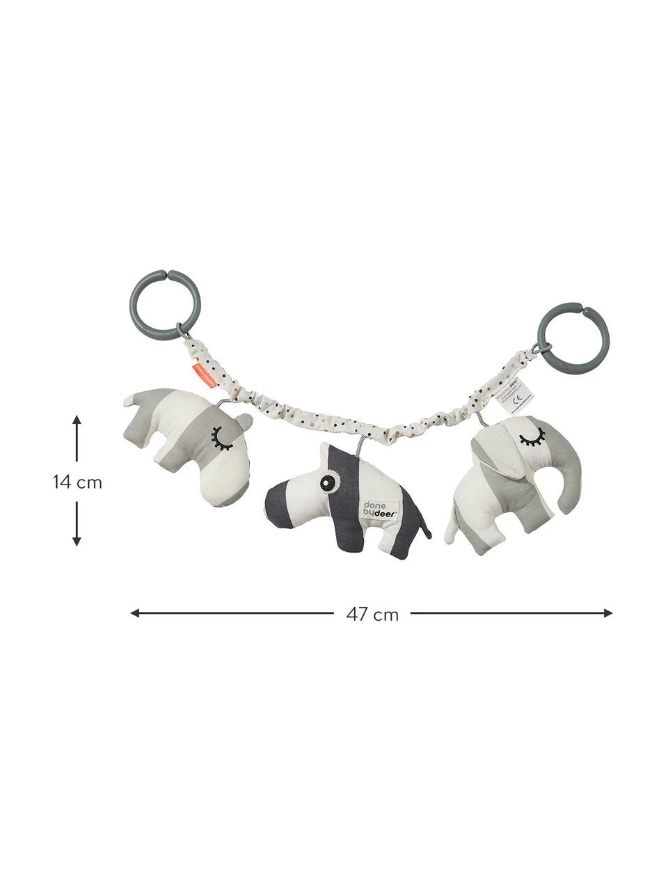 Jouet poussette Deer Friends, long. 47 x haut. 14 cm 5 Jouet poussette Deer Friends, long. 47 x haut. 14 cm – Image 3