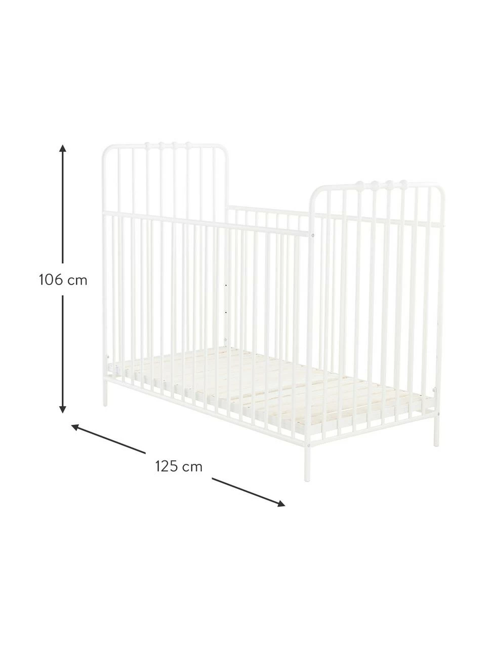 Lit bébé Bexley, larg. 60 x long. 120 cmDisponibilité limitée 5 Lit bébé Bexley, larg. 60 x long. 120 cmDisponibilité limitée – Image 3