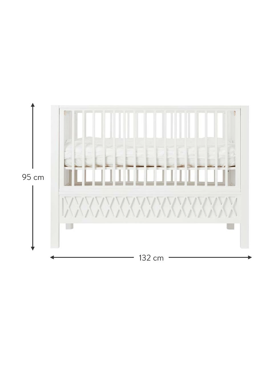 Cam Cam Copenhagen Lit de bébé Harlequin, larg. 72 x long. 132 cm 5 Cam Cam Copenhagen Lit de bébé Harlequin, larg. 72 x long. 132 cm – Image 3