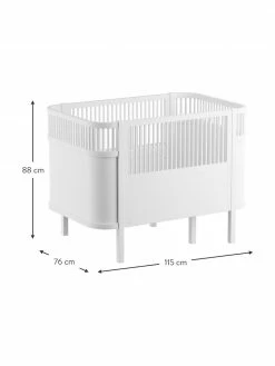 Sebra Lit de bébé Junior, larg. 115 x haut. 88 cm -Enfants & bébé Soldes 2022 Lit de bebe Junior 2