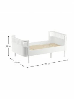 Sebra Lit extensible en bois Junior Grow, larg. 90 x long. 165 cmDisponibilité limitée -Enfants & bébé Soldes 2022 Lit extensible en bois Junior Grow 2