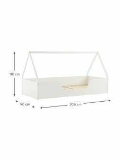 Lit pour enfant bois blanc Campo, 90 x 200 cm -Enfants & bébé Soldes 2022 Lit pour enfant bois blanc Campo 2