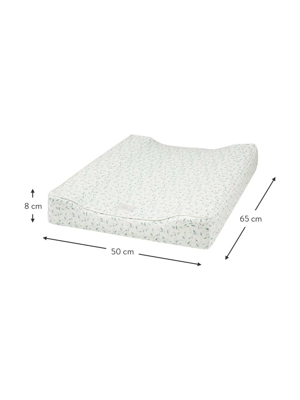 Cam Cam Copenhagen Matelas à langer coton bio Green Leaves, larg. 50 x long. 65 cm 5 Cam Cam Copenhagen Matelas à langer coton bio Green Leaves, larg. 50 x long. 65 cm – Image 3