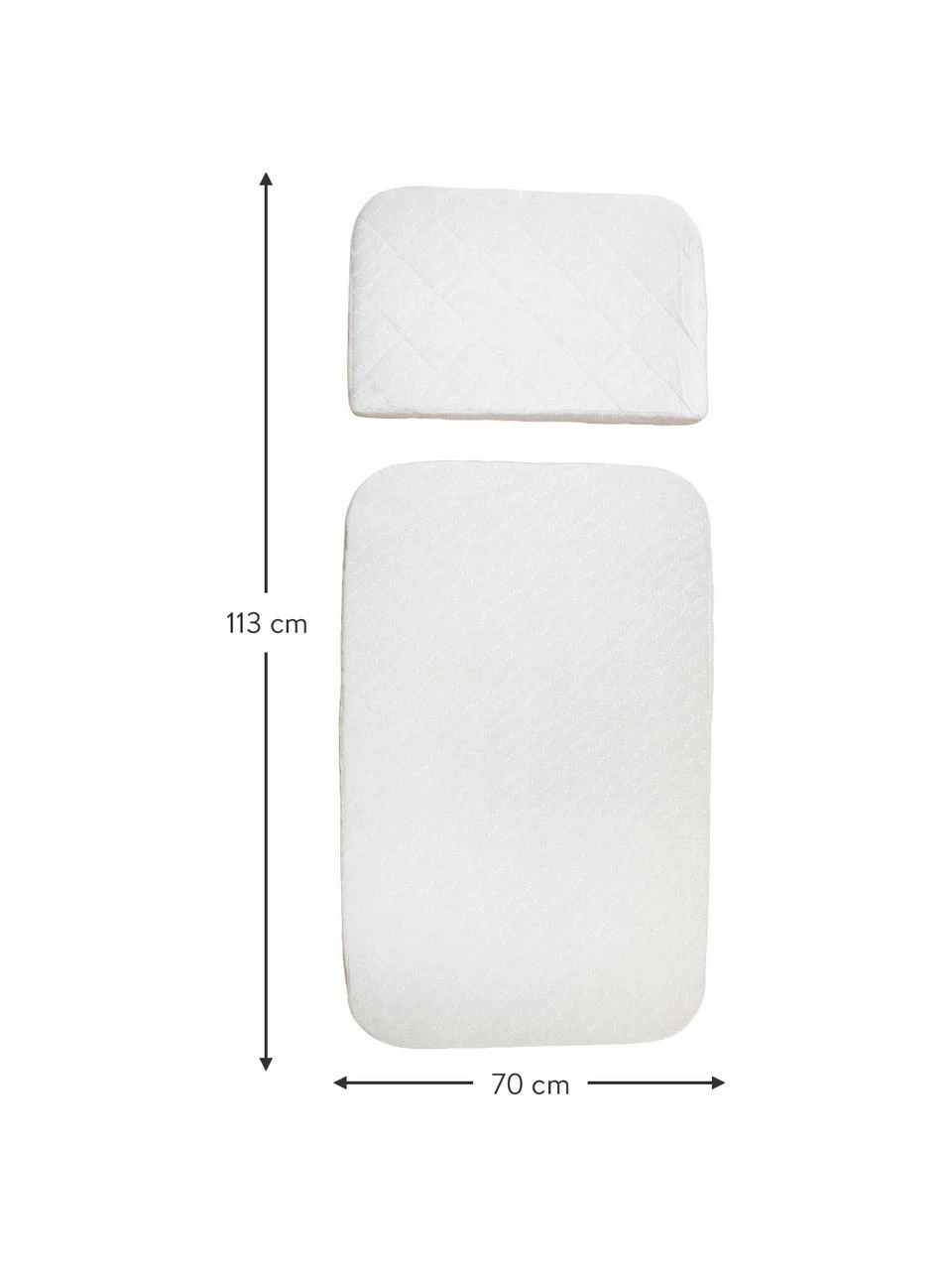 Sebra Matelas bébé Harmony, 2 élém., larg. 70 x long. 113 cm 4 Sebra Matelas bébé Harmony, 2 élém., larg. 70 x long. 113 cm – Image 2