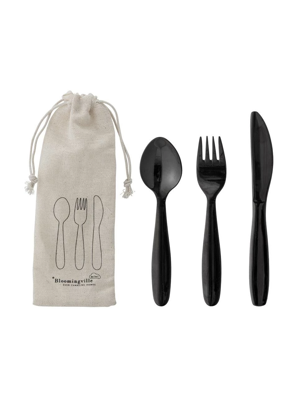 Bloomingville Ménagère enfant Ally, 3 élém., Lot de différentes tailles 3 Bloomingville Ménagère enfant Ally, 3 élém., Lot de différentes tailles