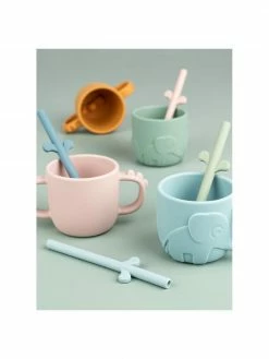 Pailles en silicone Peekaboo, 5 élém., Long. 14 cm -Enfants & bébé Soldes 2022 Pailles en silicone Peekaboo 5 elem 5