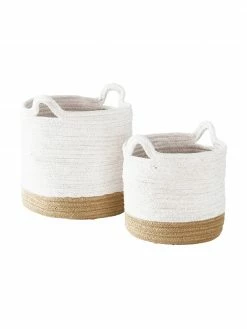 Panier de rangement Salle, 2 élém., Lot de différentes tailles