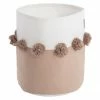 Panier de rangement avec pompons Seashell, Ø 22 x haut. 25 cm -Enfants & bébé Soldes 2022 Panier de rangement avec pompons Seashell