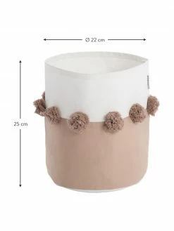 Panier de rangement avec pompons Seashell, Ø 22 x haut. 25 cm -Enfants & bébé Soldes 2022 Panier de rangement avec pompons Seashell 2
