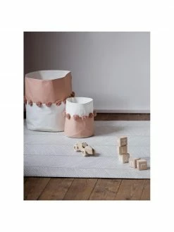 Panier de rangement avec pompons Seashell, Ø 37 x haut. 40 cm -Enfants & bébé Soldes 2022 Panier de rangement avec pompons Seashell 7