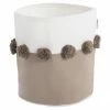 Panier de rangement avec pompons Tan, Ø 22 x haut. 25 cm -Enfants & bébé Soldes 2022 Panier de rangement avec pompons Tan