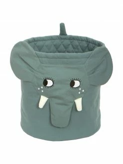 Roommate Panier de rangement chambre d'enfant Elephant, Ø 35 x haut. 40 cm
