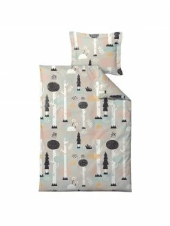 Södahl Parure de lit coton bio Magic Forest, larg. 100 x long. 140 cm + 1 taie d'oreiller 40 x 60 cm