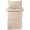 Parure de lit en percale de coton à rayures roses/blanches Franny Mini, larg. 100 x long. 130 cm + 1 taie d'oreiller 55 x 35 cmDisponibilité limitée -Enfants & bébé Soldes 2022 Parure de lit en percale de coton a rayures rosesblanches Franny Mini