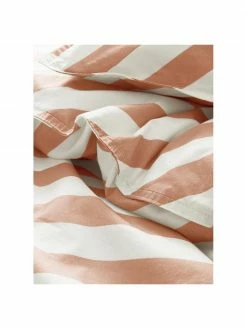 Parure de lit en percale de coton à rayures roses/blanches Franny Mini, larg. 100 x long. 130 cm + 1 taie d'oreiller 55 x 35 cmDisponibilité limitée -Enfants & bébé Soldes 2022 Parure de lit en percale de coton a rayures rosesblanches Franny Mini 2