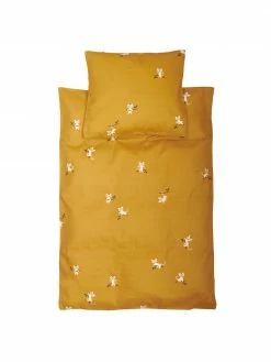 Roommate Parure de lit en satin de coton bio Tiger, larg. 140 x long. 200 cm + 1 taie d'oreiller 80 x 80 cm