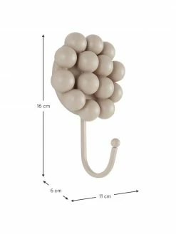 Patère porcelaine beige Benevento, 2 pièces, larg. 11 x haut. 16 cm -Enfants & bébé Soldes 2022 Patere porcelaine beige Benevento 2 pieces 2